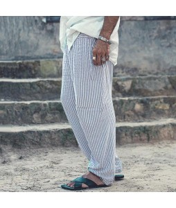 Mens Casual Stripe Beach Pants