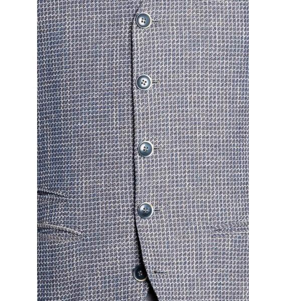 Men's Retro British Business Casual V-Neck Light Grey Waistcoats