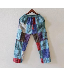 Men's Hippie Boho Paneled Comfortable Resort Pants