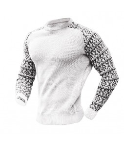 Men's Colorblock Waffle Knit Sweater