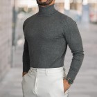 Men's Tight Casual Underwear Simple Long Sleeve Sweaters