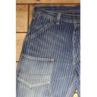 1920-1930s indigo WABASH striped retro jeans