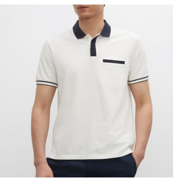 Gentleman casual simple design polo shirt