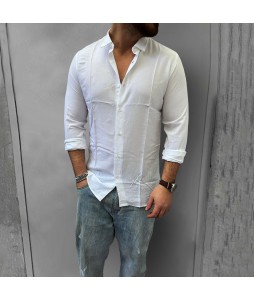 Men's Linen Solid Color Comfortable Casual Shirt