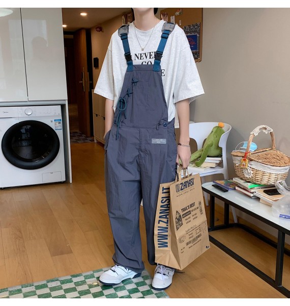 Overalls American High Street Straight One-piece Pants