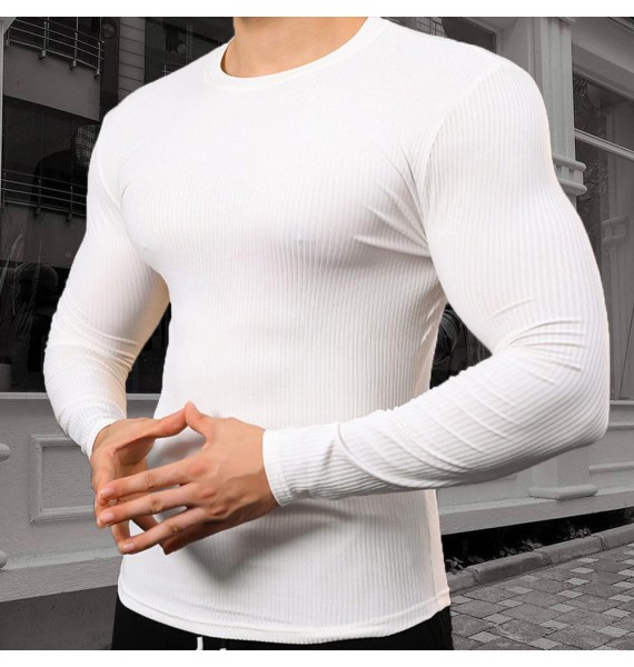 Casual Men's Solid Color Top Knit Sweater