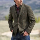 Herringbone Wool Suit Jacket