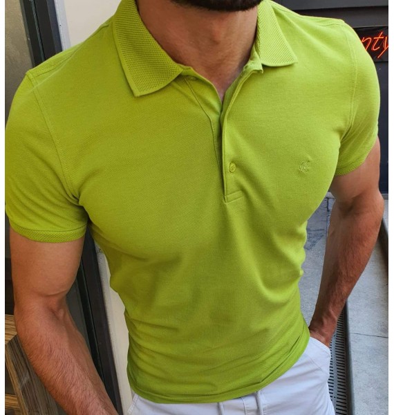 Ontario green slim fit polo shirt