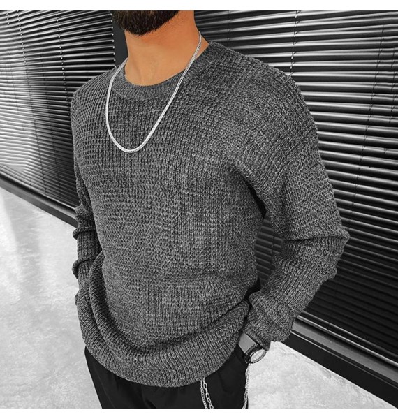 Oversized Men's Pin Casual Sweater