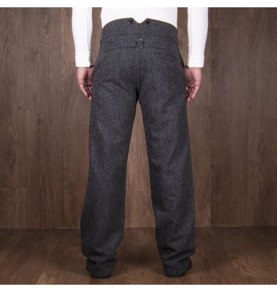 Casual retro solid color trousers
