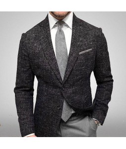 V-colr Color Matching Color Long-sleeved Bzer Suit Jacket