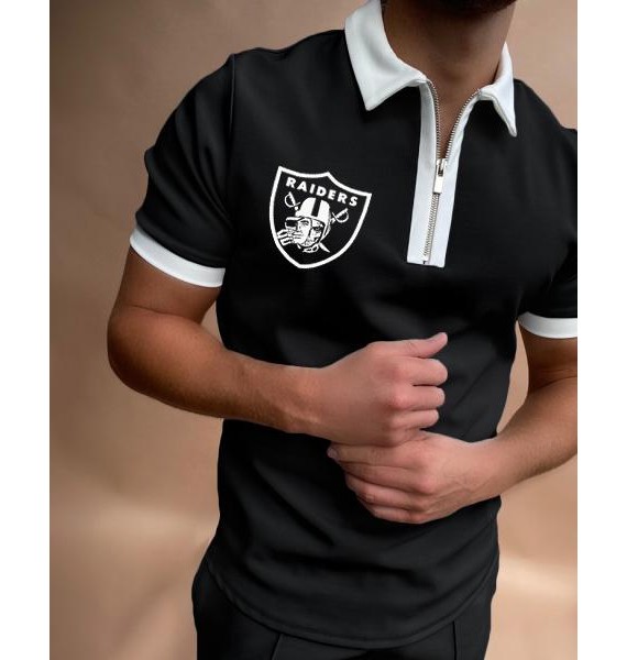 s Vegas Raiders Short Sleeve Polo Shirt