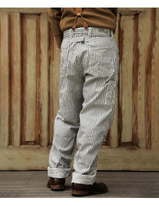 19201930 style striped work pants