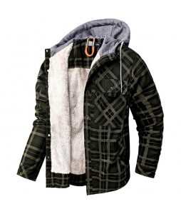 Men's Outdoor Retro Pid Thermal Hooded Jacket