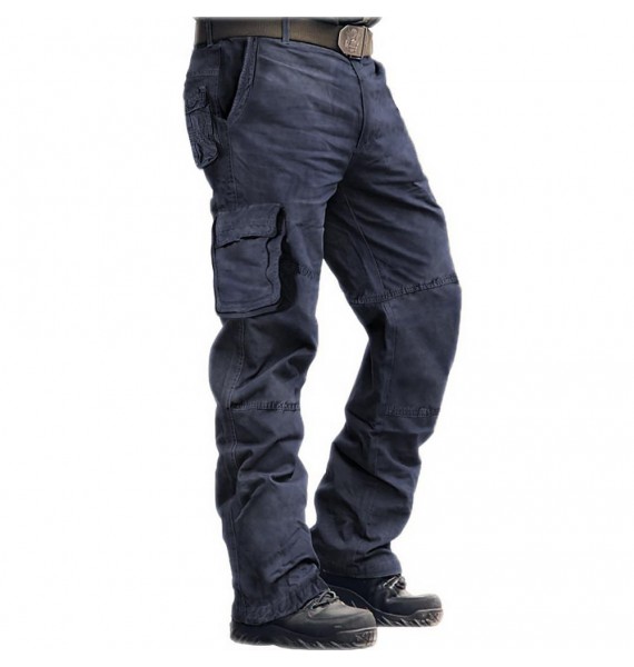 Men's Outdoor Multi-bag Cotton Sports Casual Cargo Pants