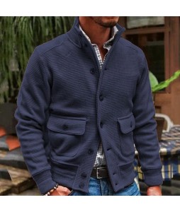 Men's Pin  Stand Colr Jacket