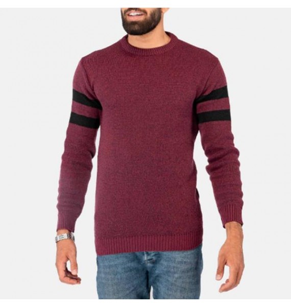 Men's Crew Neck Basic Pullover Sweater