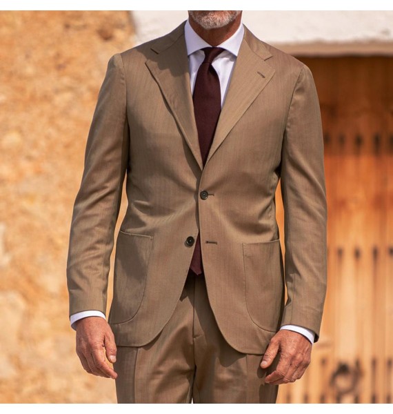 Men's Solid Color Simple Slim Fit Suit Jacket