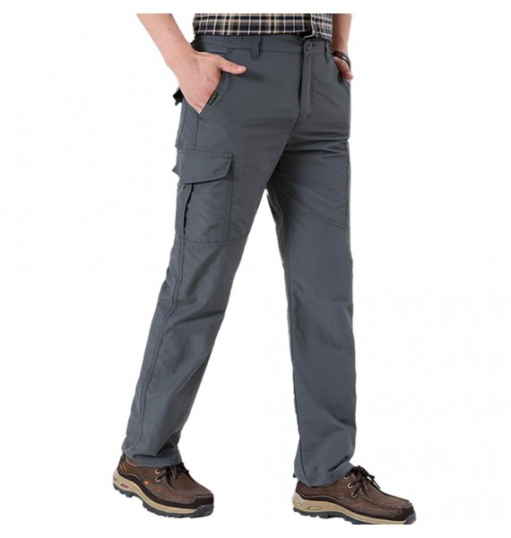 Men's Outdoor Autumn And Winter Thickened Multi-pocket Casual Cargo Pants