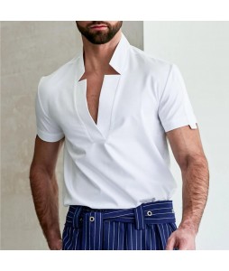 Men's Minimalist Casual Short-sleeved Shirt