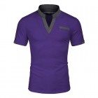 Men's Casual Colorblock POLO Shirt