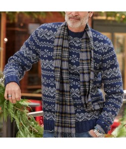 Men's  Check Long Sleeve Sweater