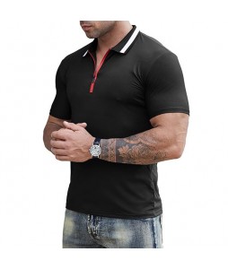 Men's Outdoor Zip Polo Shirt