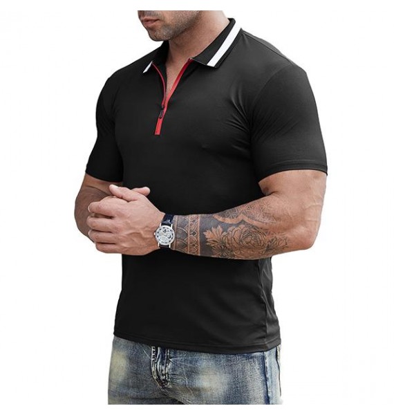 Men's Outdoor Zip Polo Shirt