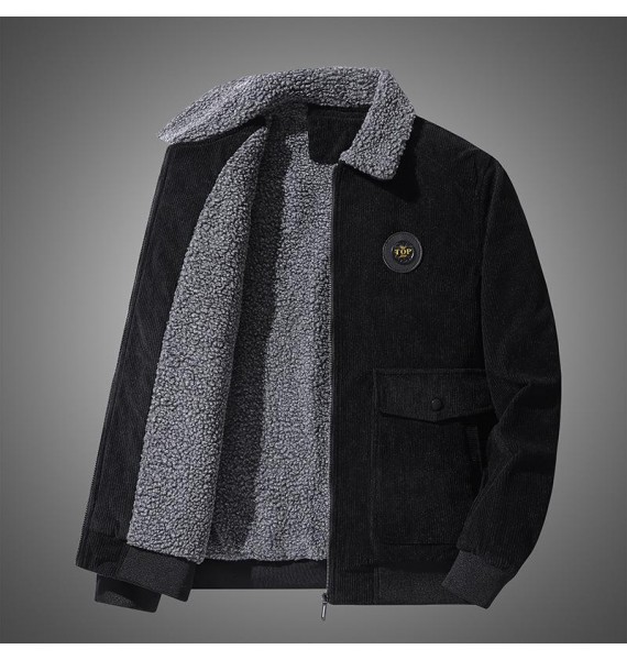 Men's Winter Corduroy Fleece Jacket