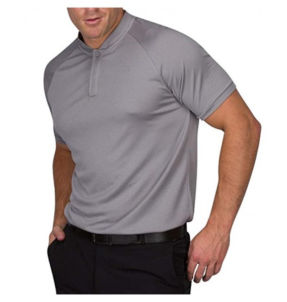 Men's Casual Loose Short Sleeve Polo Shirt