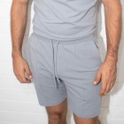 Cotton solid color slim fit shorts