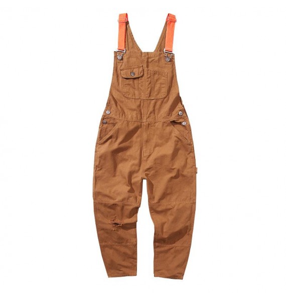Overalls Men's Net Red Loose Straight One-piece Overalls