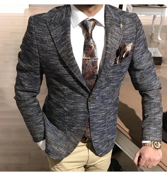 Elegant And Simple Business Men's Suit Jacket