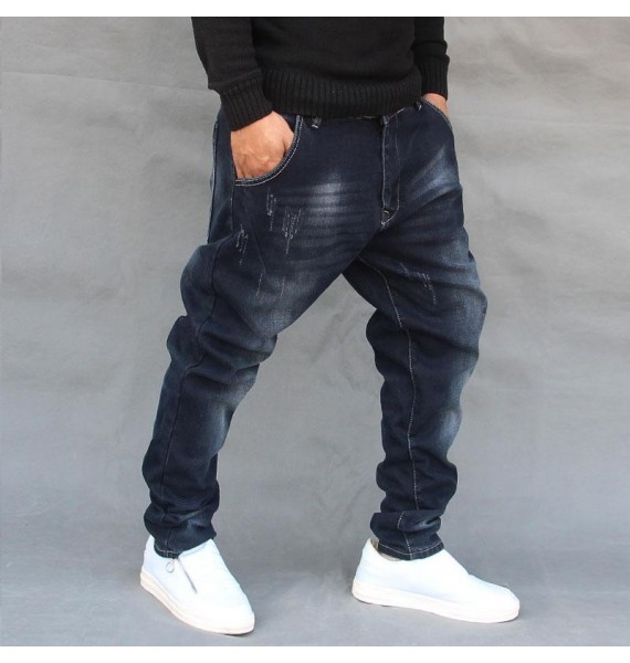 Men Casual Loose Fashion Denim Jeans