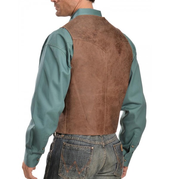 Men's Fashion Simple Leather Waistcoats