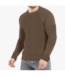 Men's  Pleated Thermal Sweater