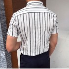 Gentleman elegant and simple design vertical striped shirt
