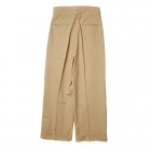 1950s style double pleated single button trousers
