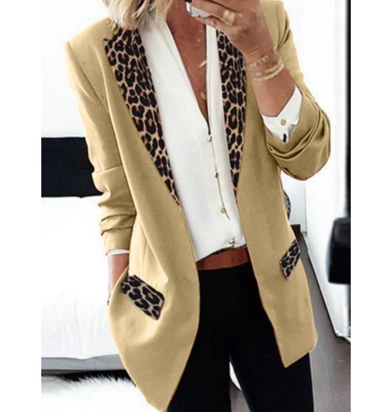 Fashion dy Leopard Patchwork Bzer