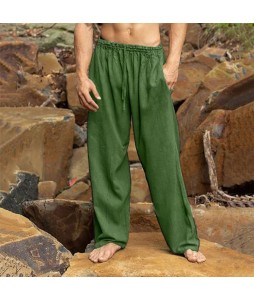 Men's Casual Cotton Linen Holiday Trousers