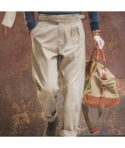 Retro Minimalist Military Mens Trousers For icers