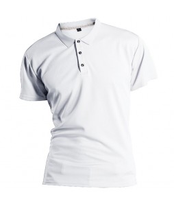 Men's Quick Dry Solid Color Sports pel Short Sleeve Polo Shirt