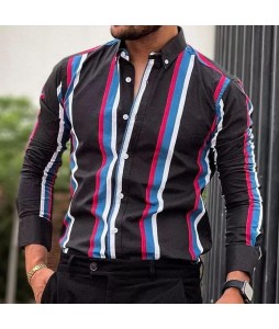 Men's Striped Casual Shirt