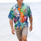Men's Watercolor Flower Hawaiian Shirt