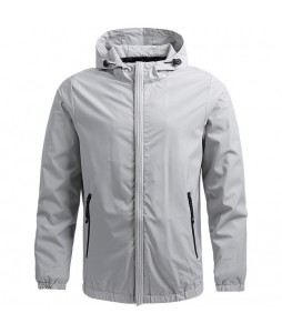 Men's Casual Windproof Warm Sports Hooded Jacket