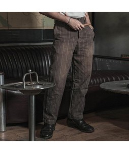 Retro Striped Design Men's Casual Trousers