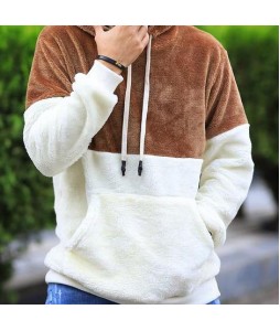 Coral Fleece Hooded Sweatshirt