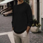 Men's Casual Solid Color Versatile Knit Sweater