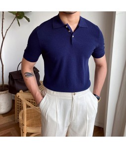 Gentlemans Simple Design Polo Shirt