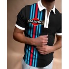 Martini Colorblock Short-sleeved Polo Shirt